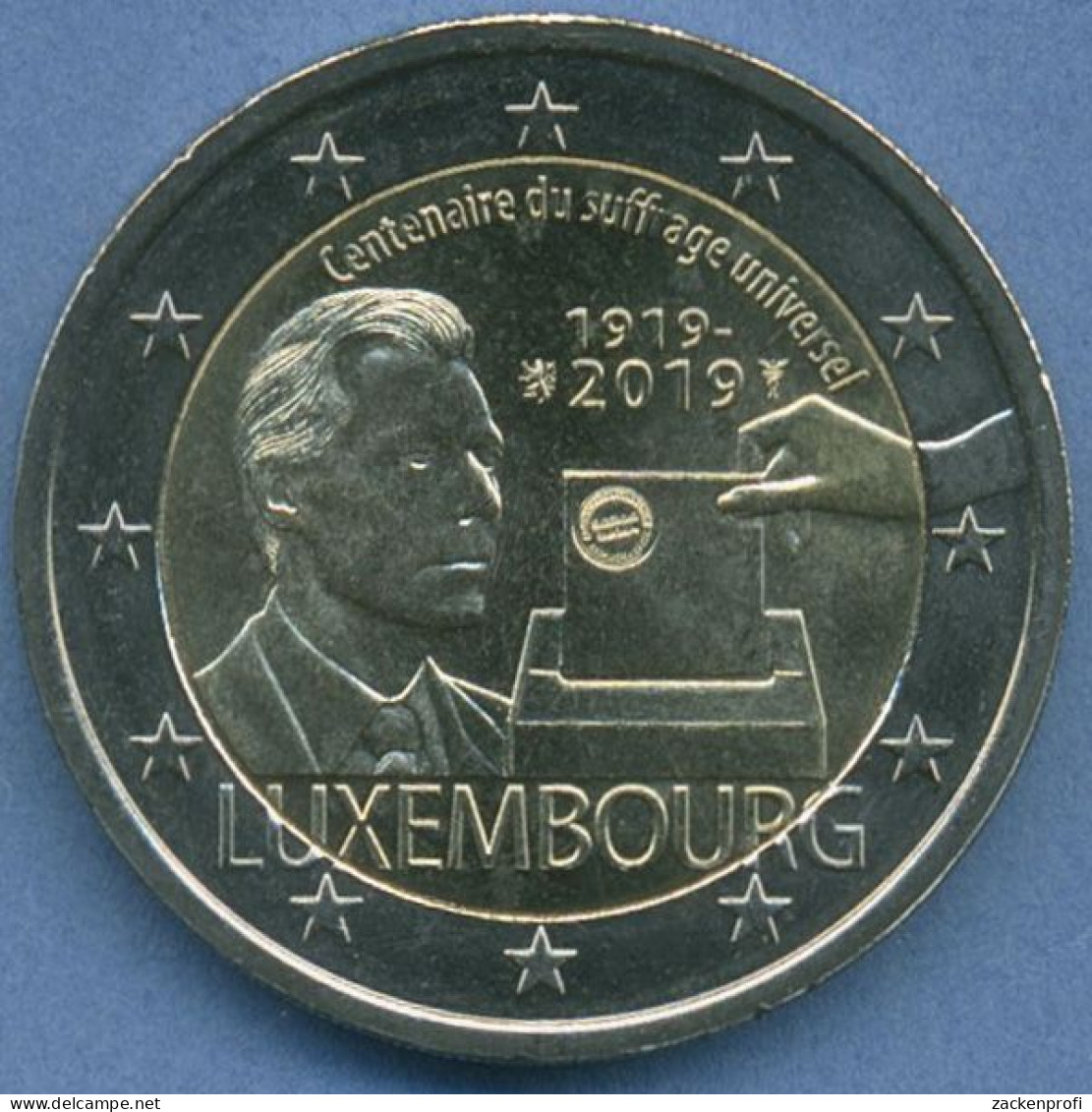 Luxemburg 2 Euro 2019 100 Jahre Wahlrecht, Vz/st (m5066) - Luxembourg