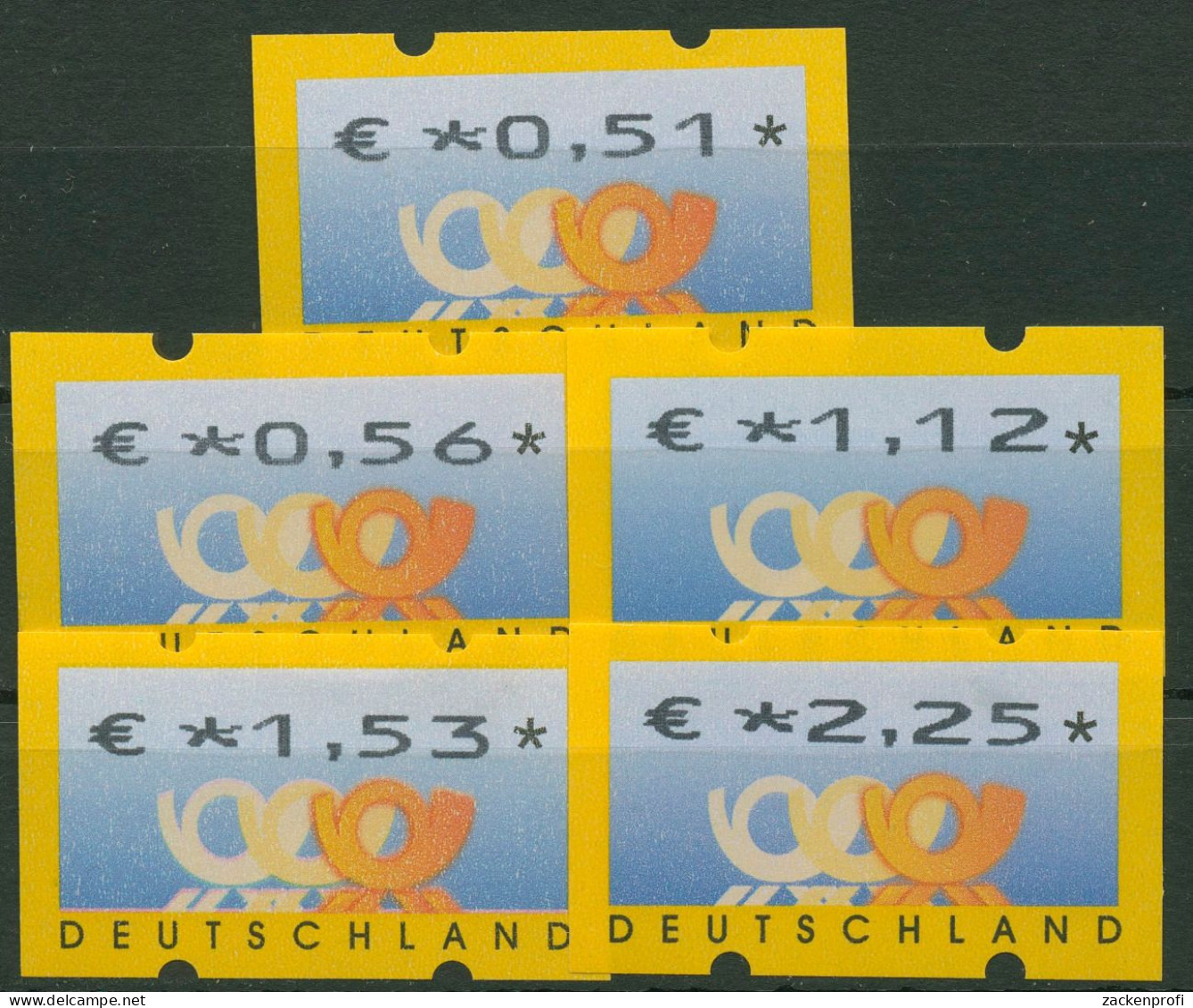 Bund ATM 2002 Automatenmarken Versandstellensatz 4.1 VS 2 Postfrisch - Timbres De Distributeurs [ATM]