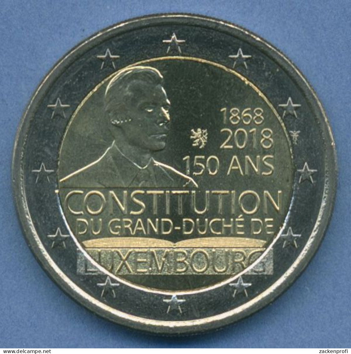 Luxemburg 2 Euro 2018 150 Jahre Verfassung, Vz/st (m5046) - Luxembourg