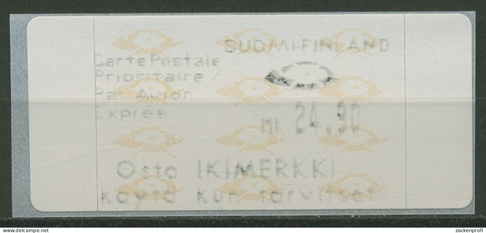 Finnland ATM 1992 Posthörner Einzelwert ATM 12.4 Z4 Postfrisch - Timbres De Distributeurs [ATM]