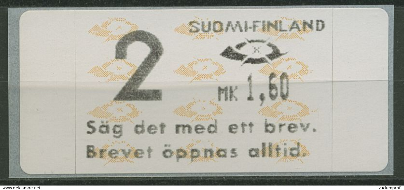 Finnland ATM 1993 Posthörner Einzelwert ATM 12.7 Z2 Postfrisch - Automatenmarken [ATM]