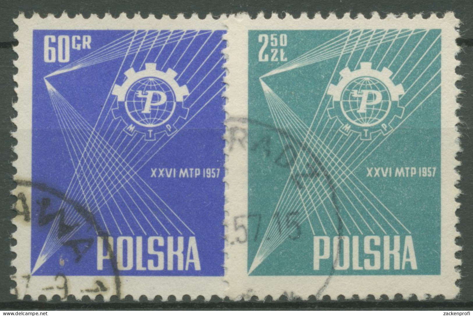 Polen 1957 Messe Posen 1018/19 Gestempelt - Gebraucht