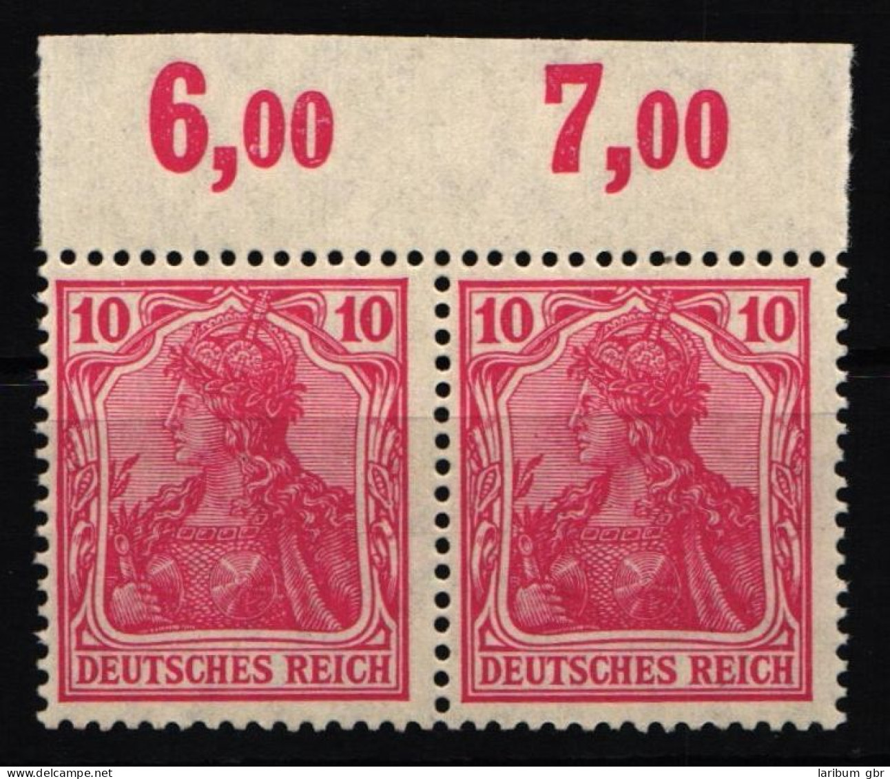 Deutsches Reich 86 II A P OR Postfrisch Waagerechtes Paar #NJ827 - Altri & Non Classificati