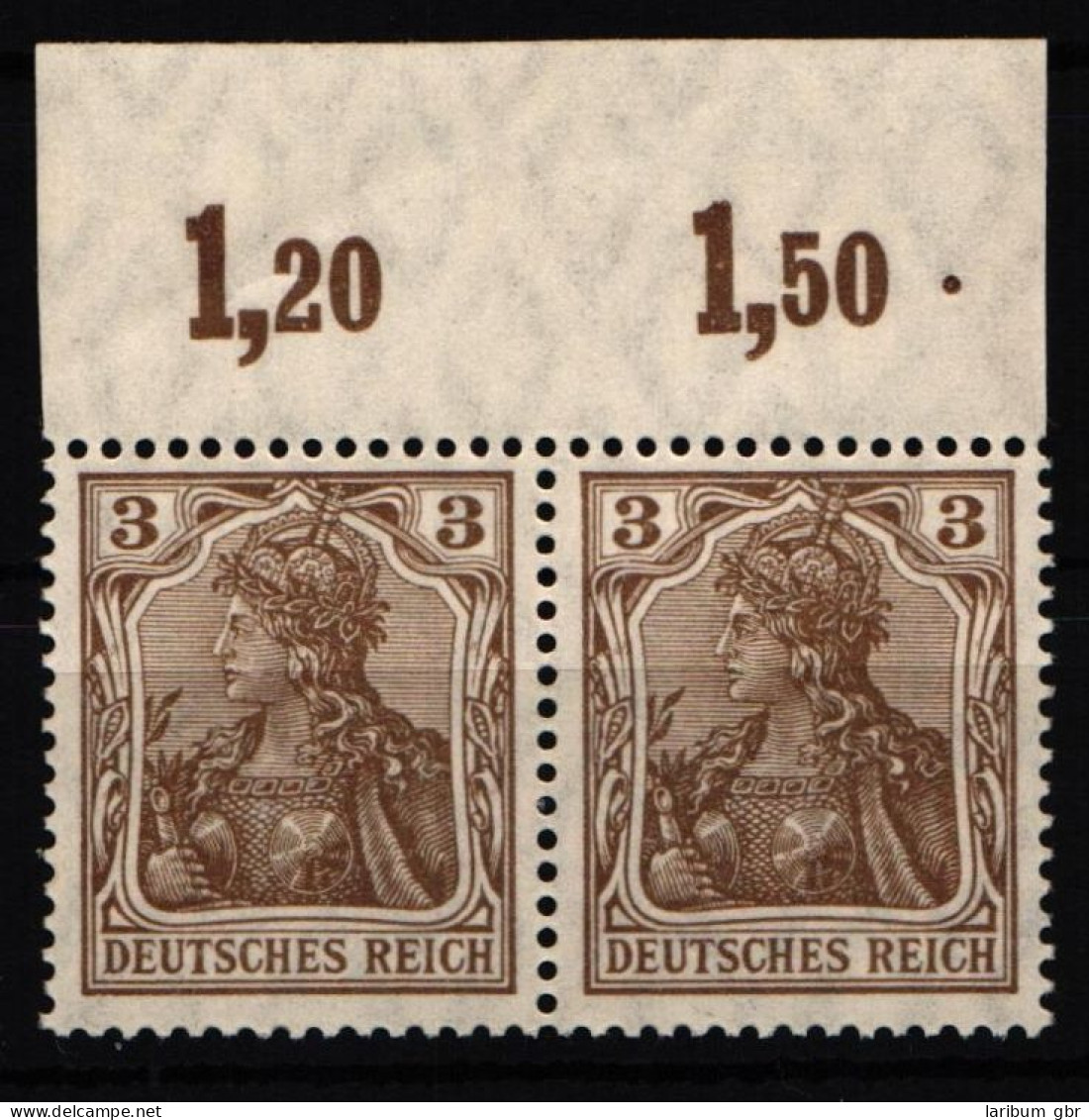 Deutsches Reich 84 II A P OR Postfrisch Waagerechtes Paar #NJ818 - Altri & Non Classificati