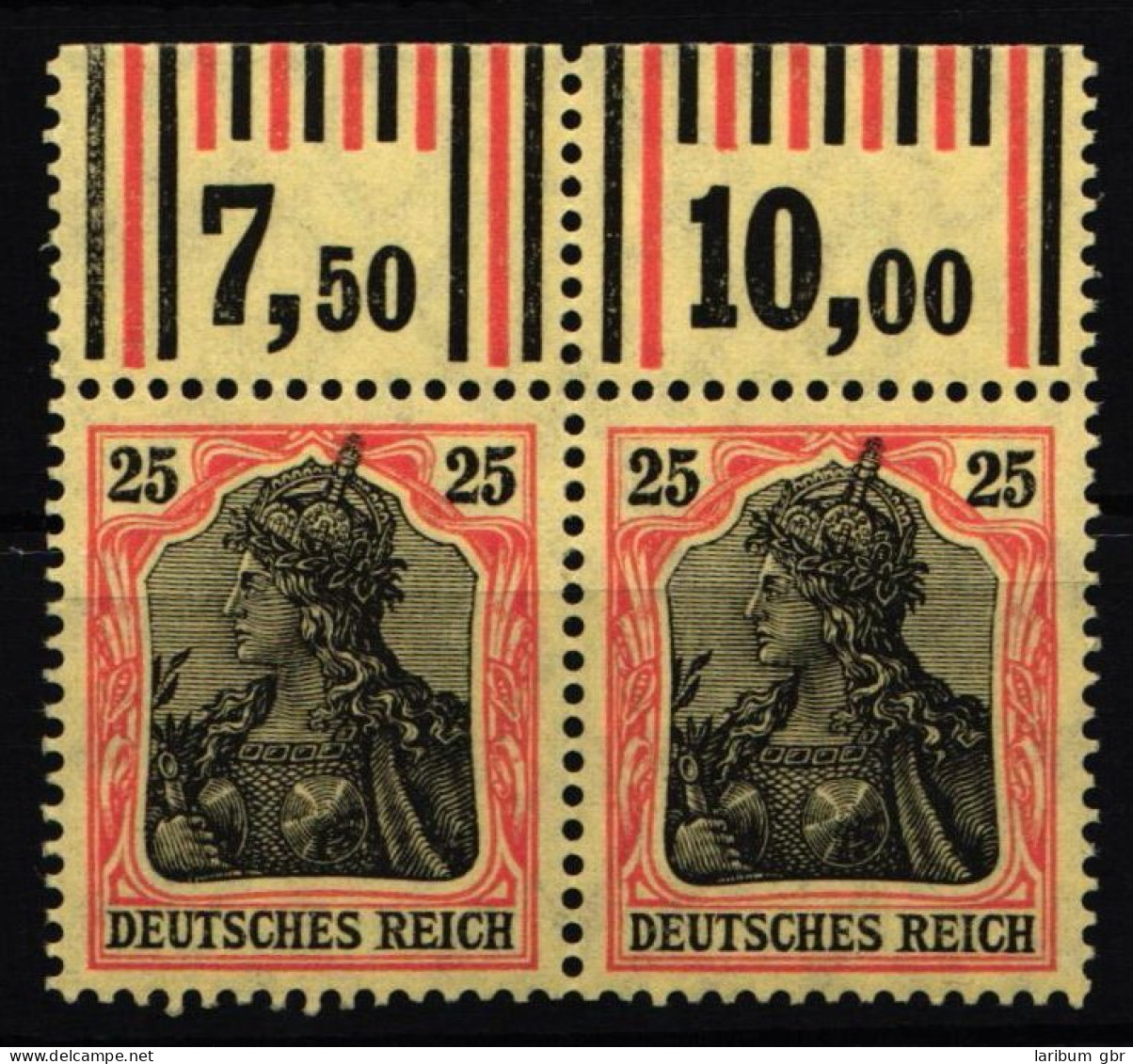 Deutsches Reich 88 II B W OR Postfrisch W OR 2`3`2/1`4`1, 1`5`1/1`5'1 #NJ836 - Autres & Non Classés