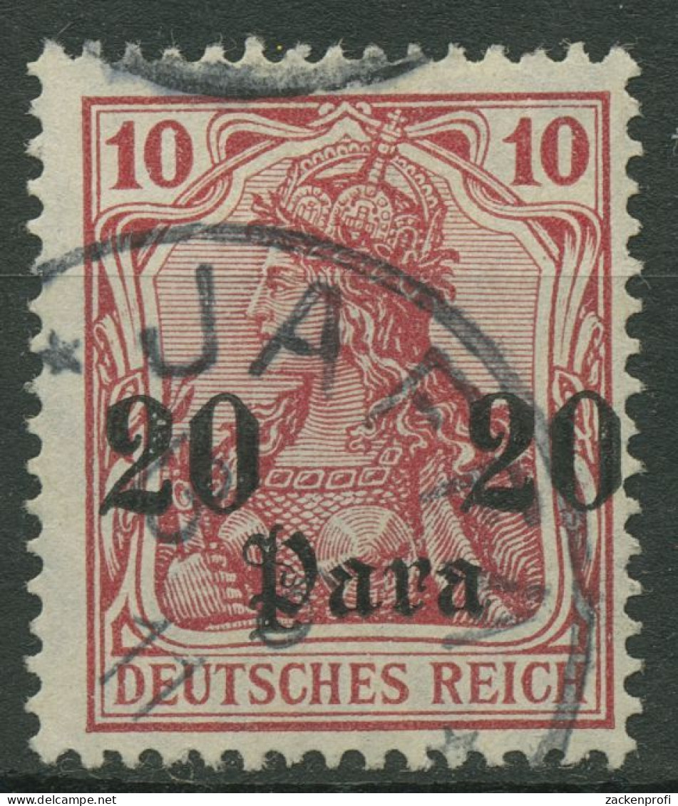 Deutsche Post In Der Türkei 1905/13 Germania Mit Aufdruck 37 A Mit Stempel JAFFA - Turquia (oficinas)