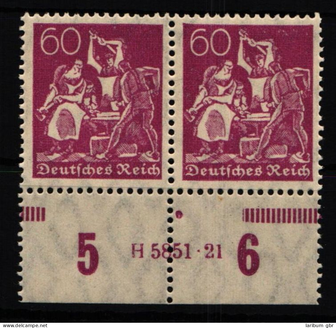 Deutsches Reich 165 HAN Postfrisch H 5851.21 #NJ658 - Autres & Non Classés