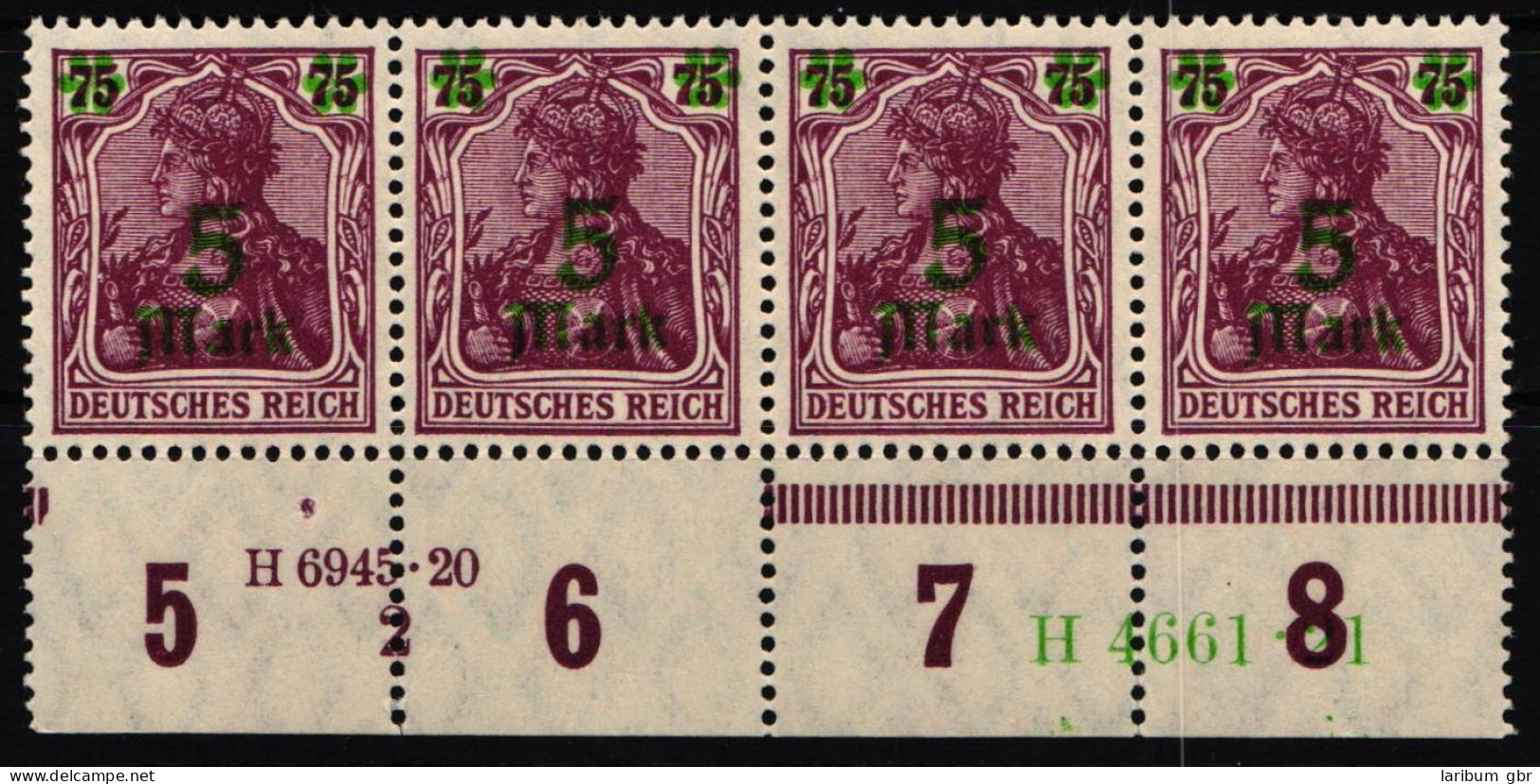 Deutsches Reich 156 I HAN, PL Postfrisch H 4661.21, Ur-Han H 6945.20, PL2 #NL010 - Other & Unclassified