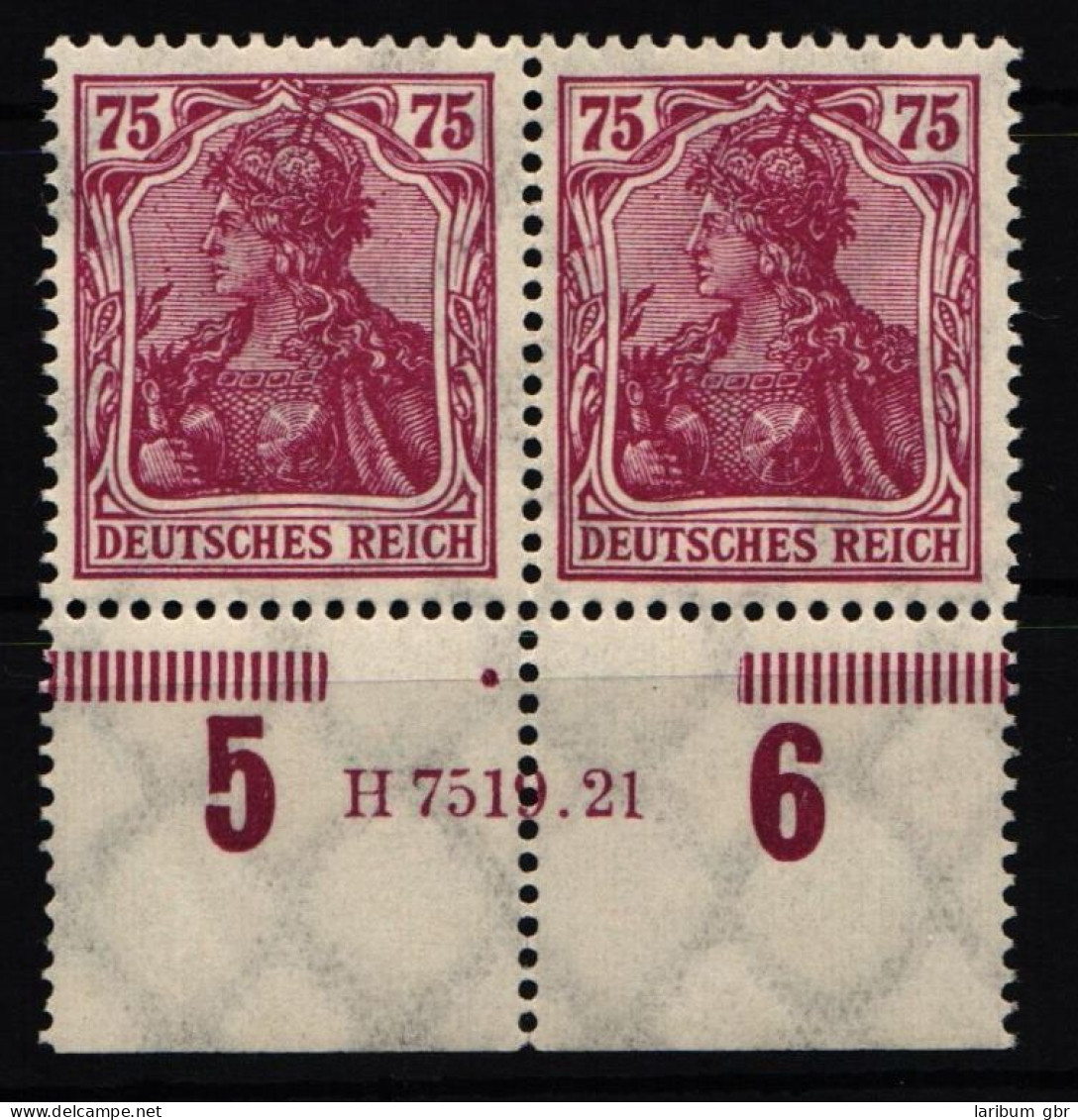 Deutsches Reich 197 HAN Postfrisch H 7519.21, Gefaltet #NL266 - Other & Unclassified