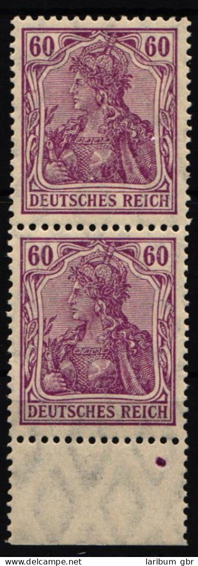 Deutsches Reich 92 II C Postfrisch Senkr. Paar, Geprüft Jäschke BPP #NJ853 - Andere & Zonder Classificatie