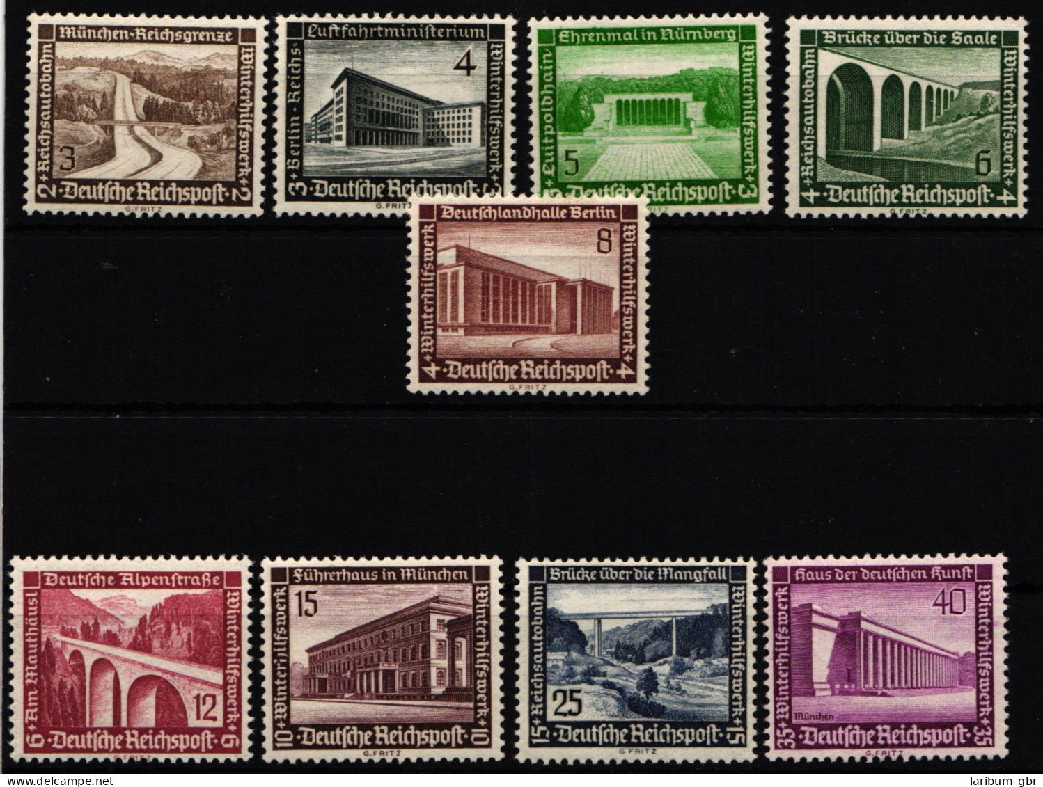 Deutsches Reich 634-642 Postfrisch #NJ949 - Sonstige & Ohne Zuordnung