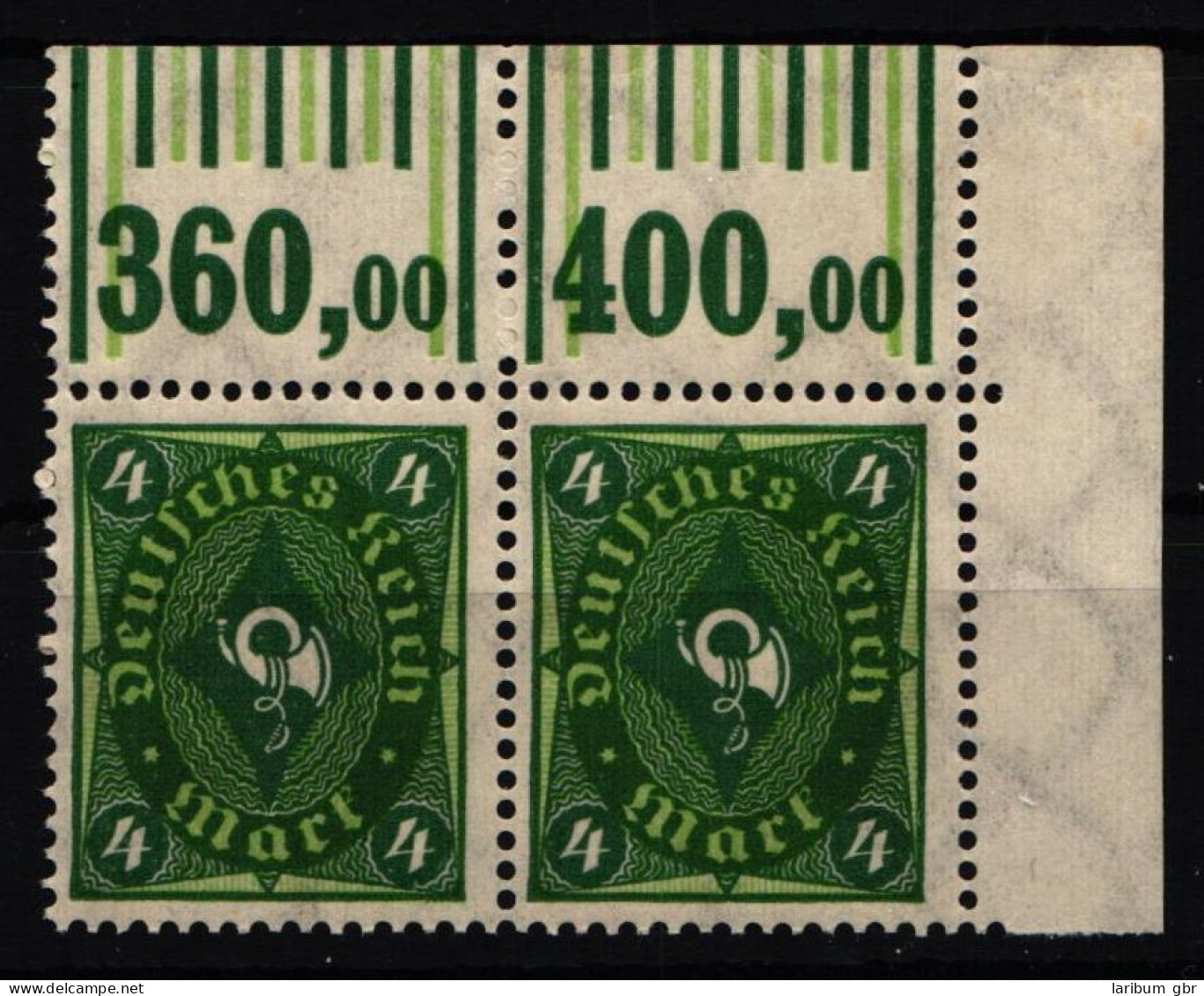 Deutsches Reich 193 W OR Postfrisch W OR 1`4`1/1`5`1 Im Paar Vom Eckrand #NL219 - Otros & Sin Clasificación