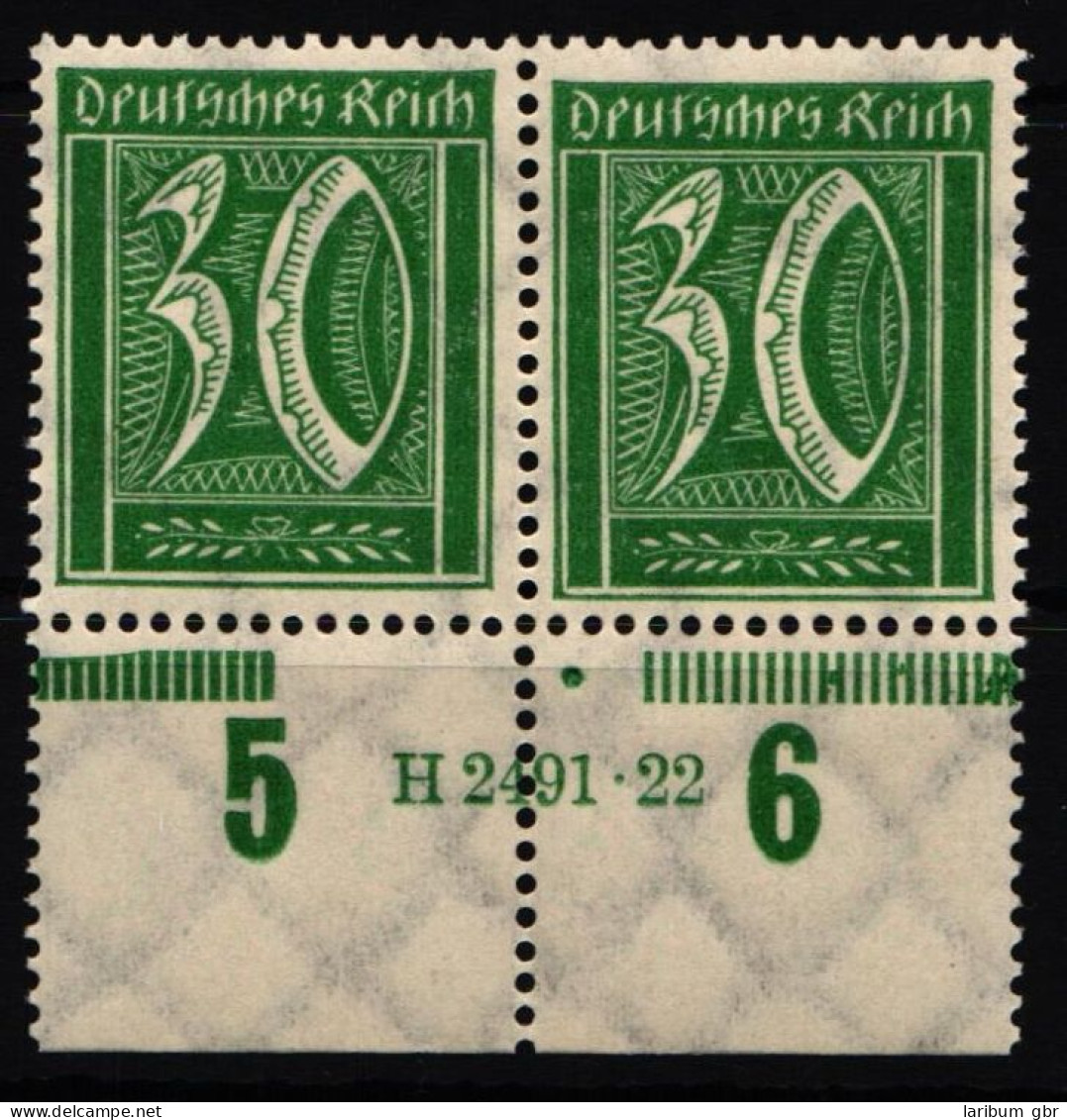 Deutsches Reich 181 HAN Postfrisch H 2491.22 #NL237 - Autres & Non Classés
