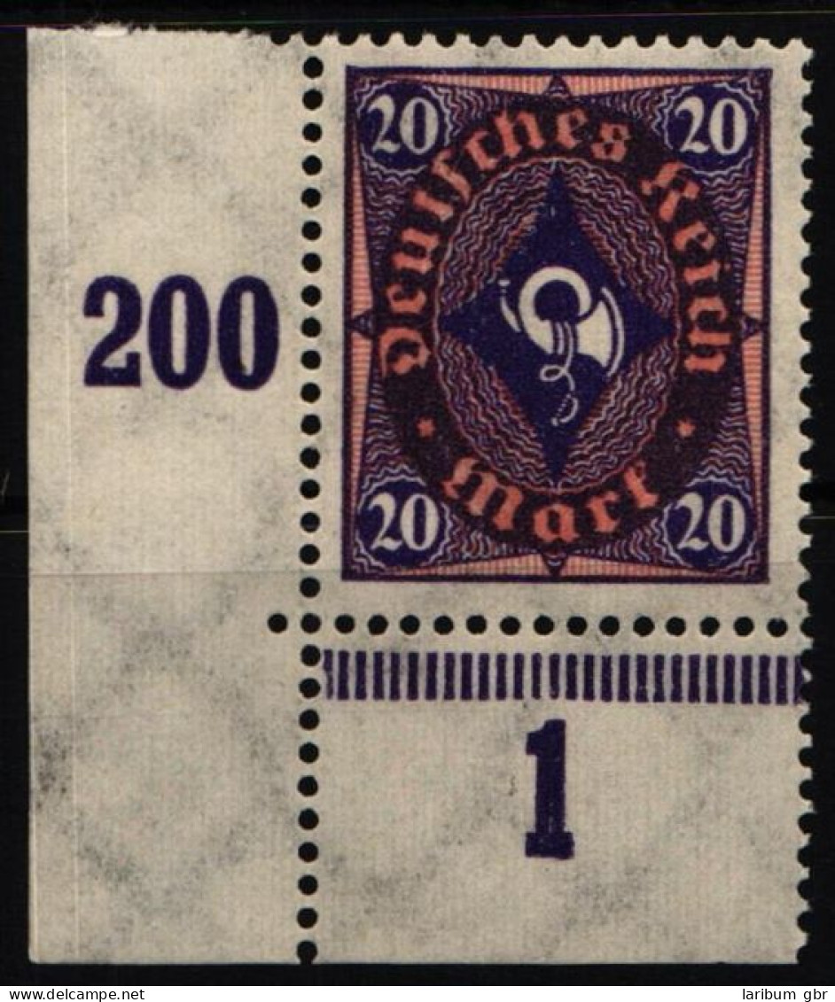 Deutsches Reich 207 UR Postfrisch Vom Eckrand #NL310 - Andere & Zonder Classificatie