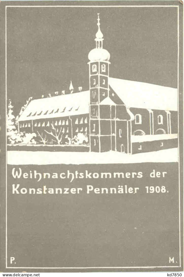 Konstanz - Weihnachtskommers Der Pennäler 1908 - Studentika - Konstanz