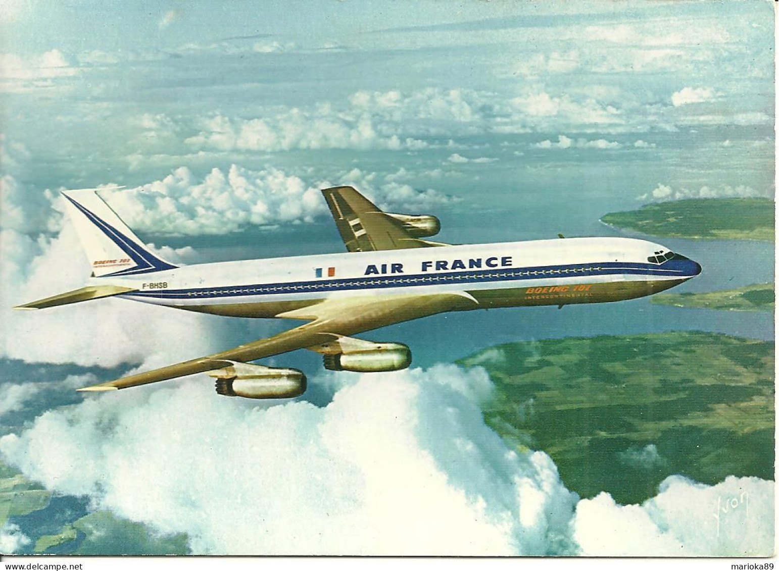 CPM AIR FRANCE / BOEING JET INTERCONTINENTAL - 1946-....: Era Moderna