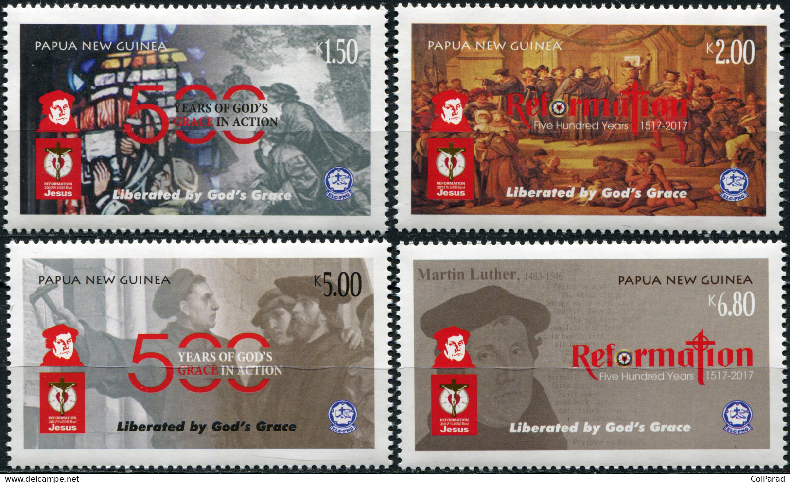 PAPUA NEW GUINEA - 2017 - SET MNH ** - 500th Anniversary Of The Reformation - Papua New Guinea