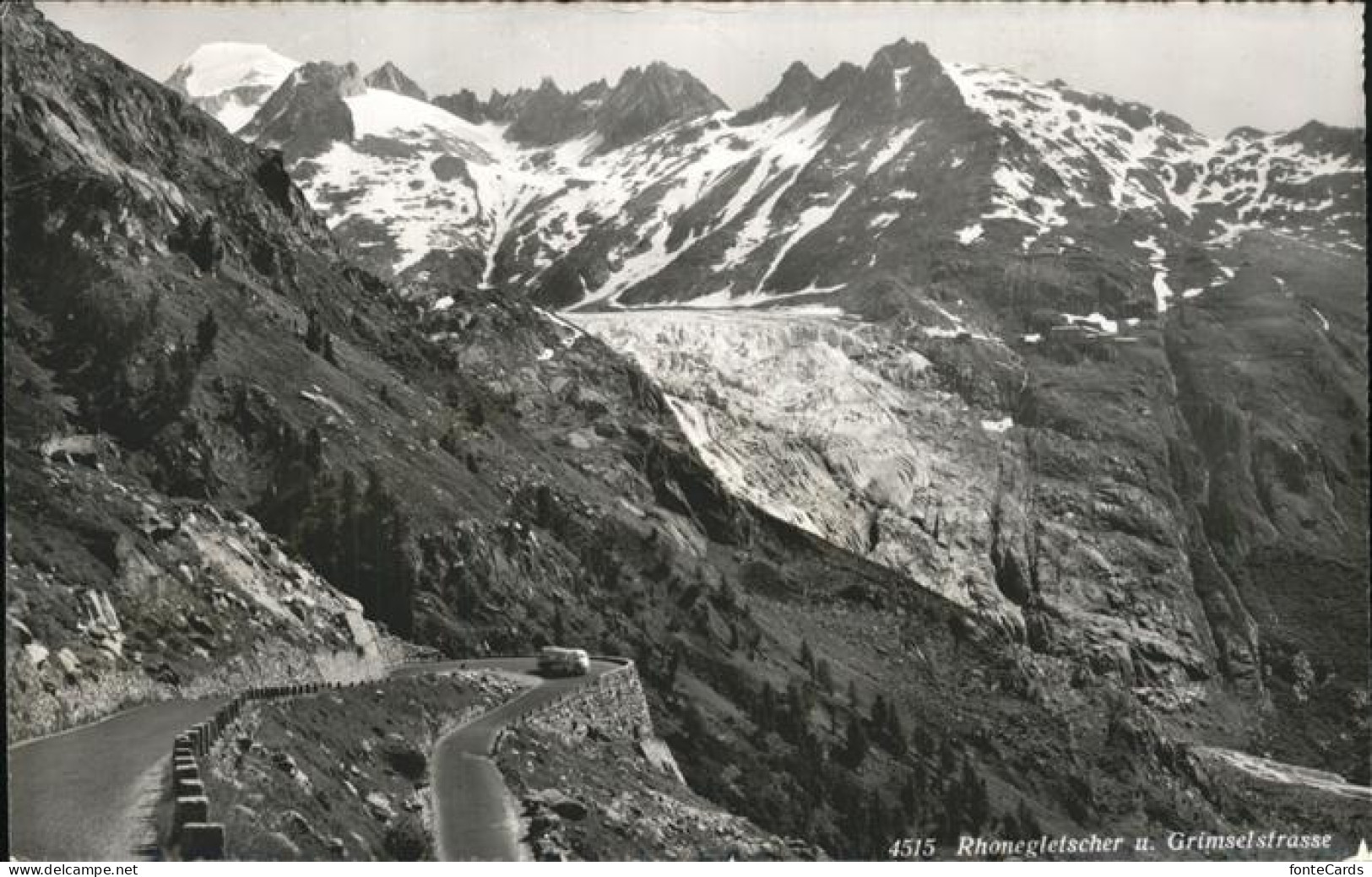 11463722 Rhonegletscher Glacier Du Rhone Mit Grimselstrasse Rhone Rhone - Other & Unclassified