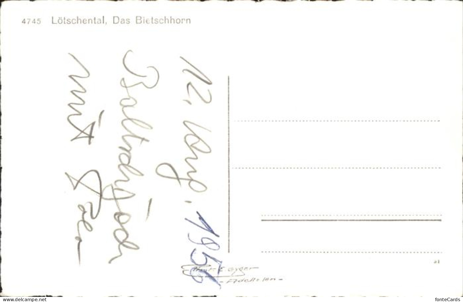 11463715 Loetschental Das Bietschhorn Kippel - Other & Unclassified