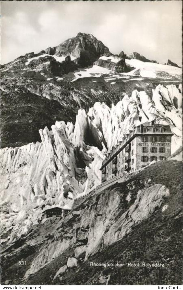 11463710 Rhonegletscher Glacier Du Rhone Mit Hotel Belvedere Rhone Rhone - Other & Unclassified