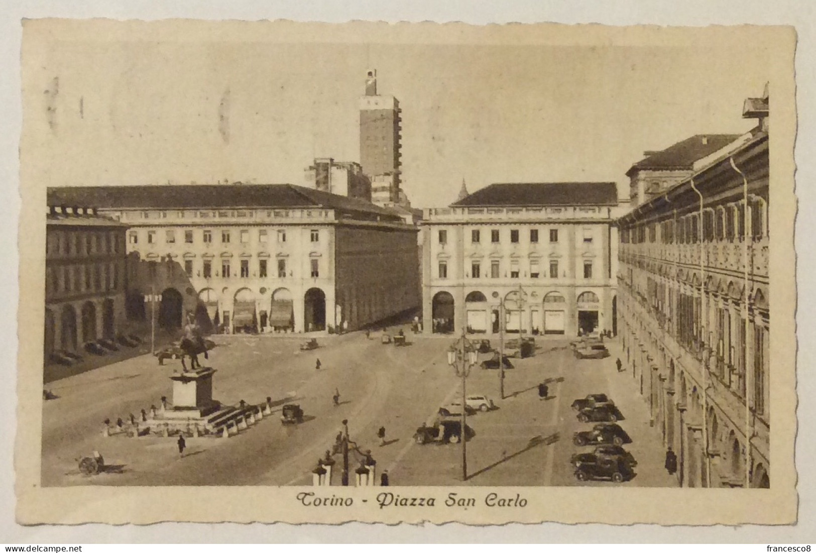 1961 TORINO PIAZZA SAN CARLO - Places & Squares