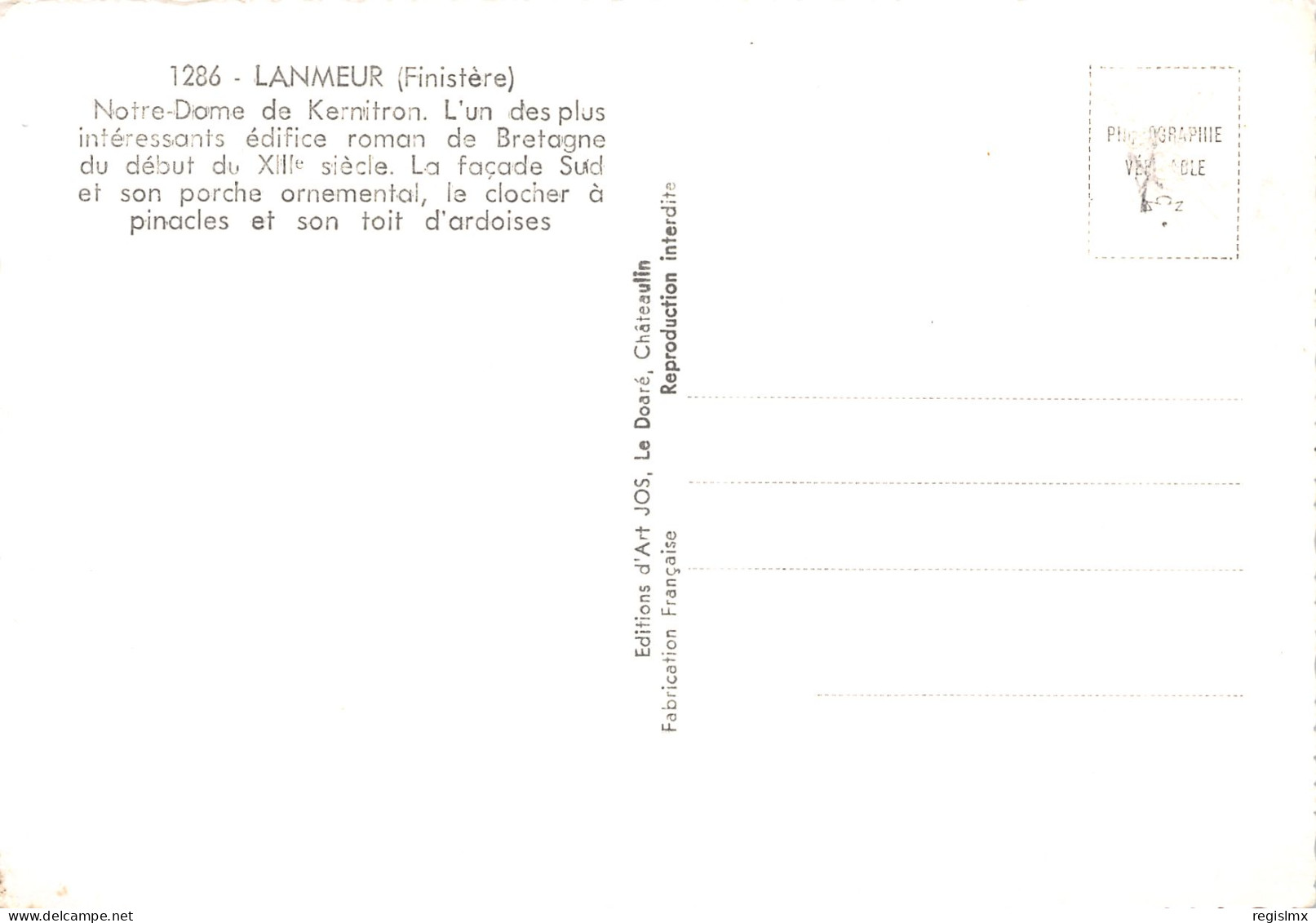 29-LANMEUR-N°T2547-A/0129 - Other & Unclassified