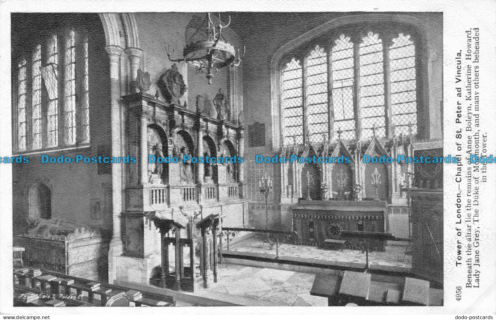 R078344 Tower Of London. Chapel Of St. Peter Ad Vincula. GP - Andere & Zonder Classificatie