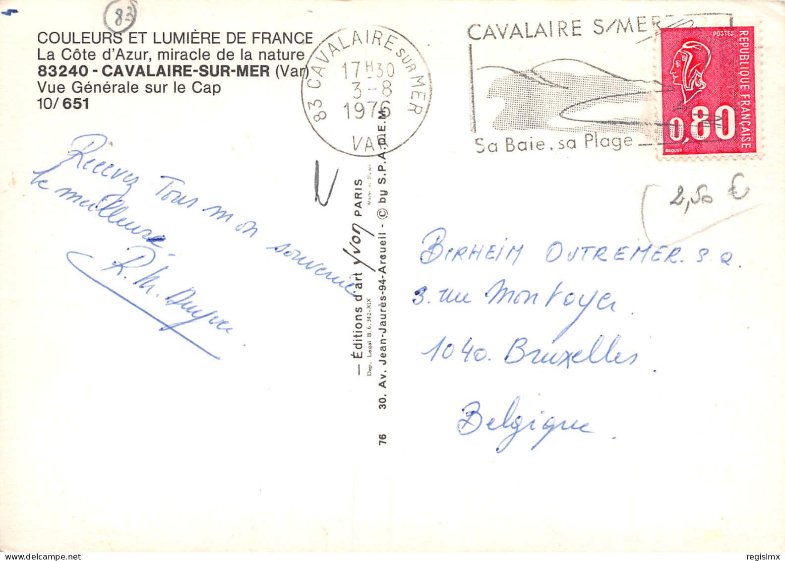 83-CAVALAIRE SUR MER-N°T2547-E/0315 - Cavalaire-sur-Mer
