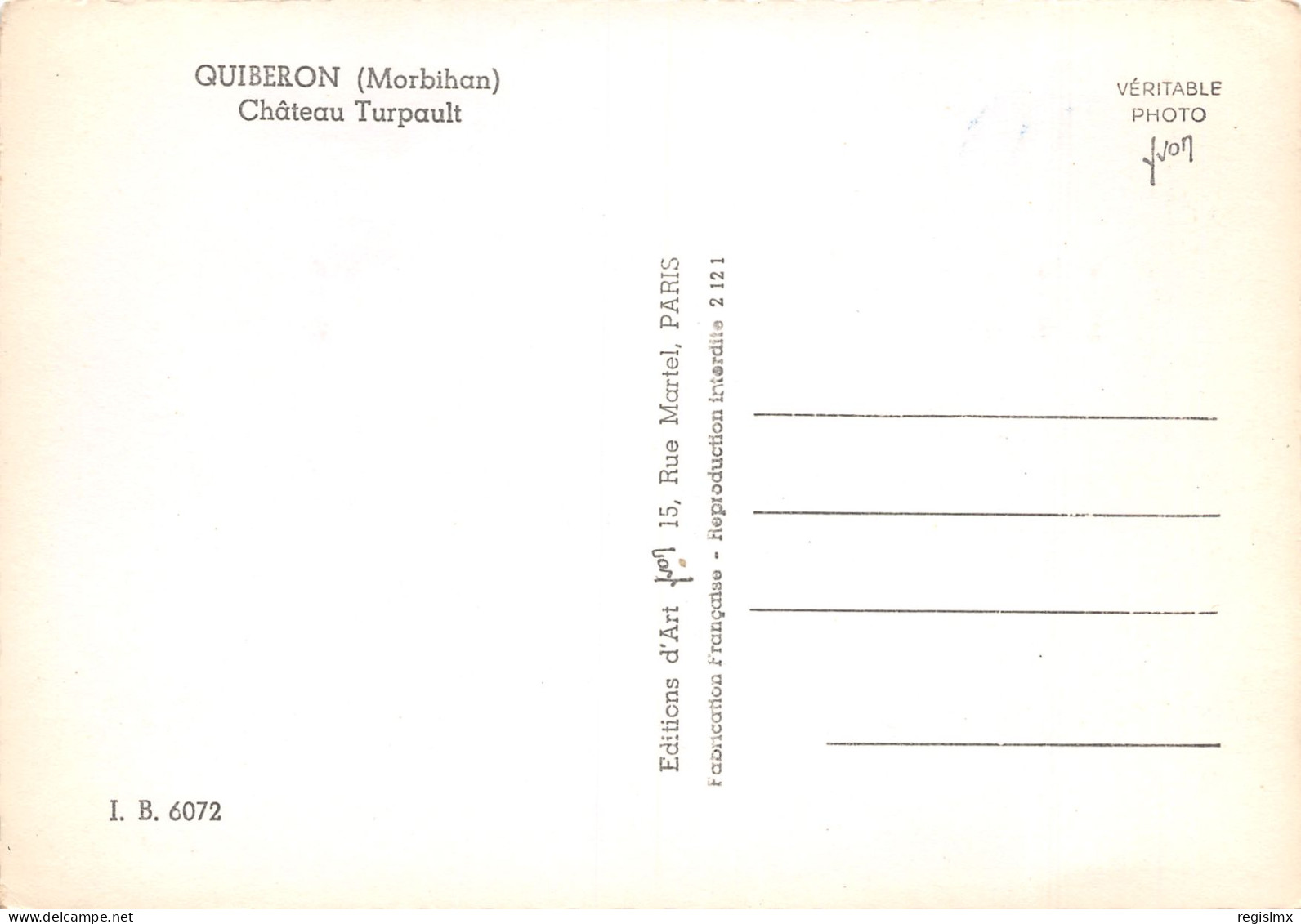 56-QUIBERON-N°T2548-B/0309 - Quiberon