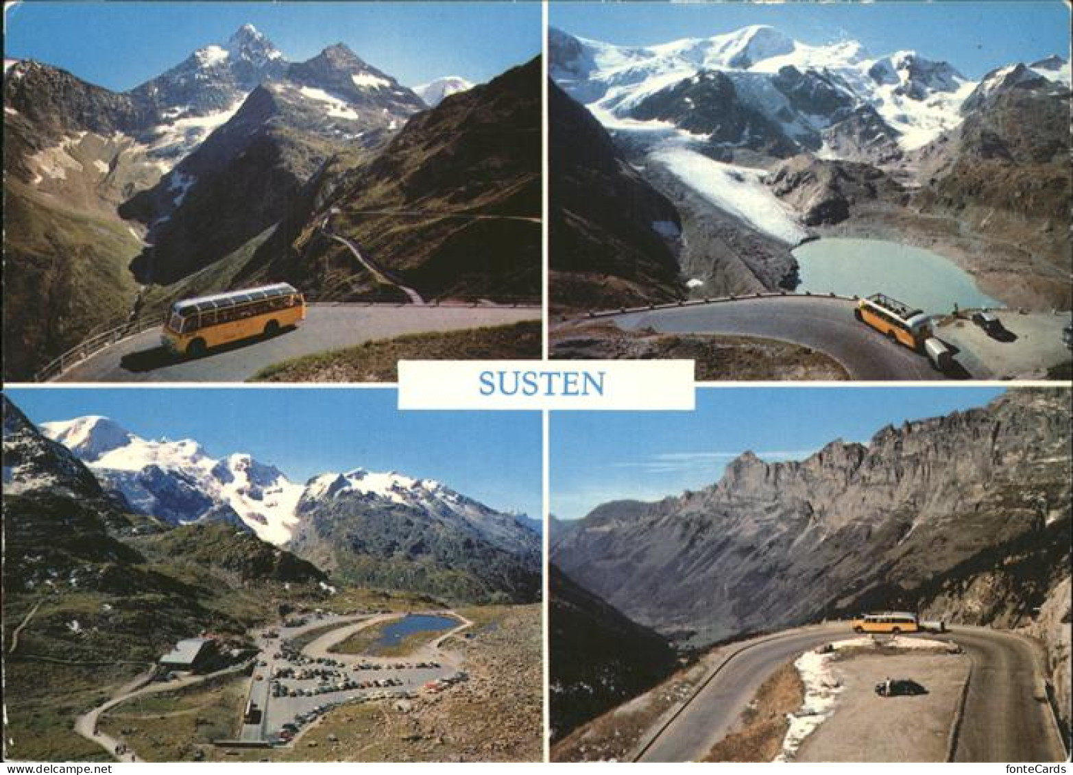 11456577 Susten Innertkirchen Sustenpass Mit Oldtimerbussen Susten Innertkirchen - Altri & Non Classificati