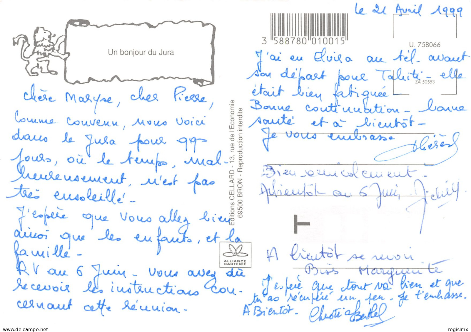 39-LE JURA-N°T2549-A/0365 - Other & Unclassified