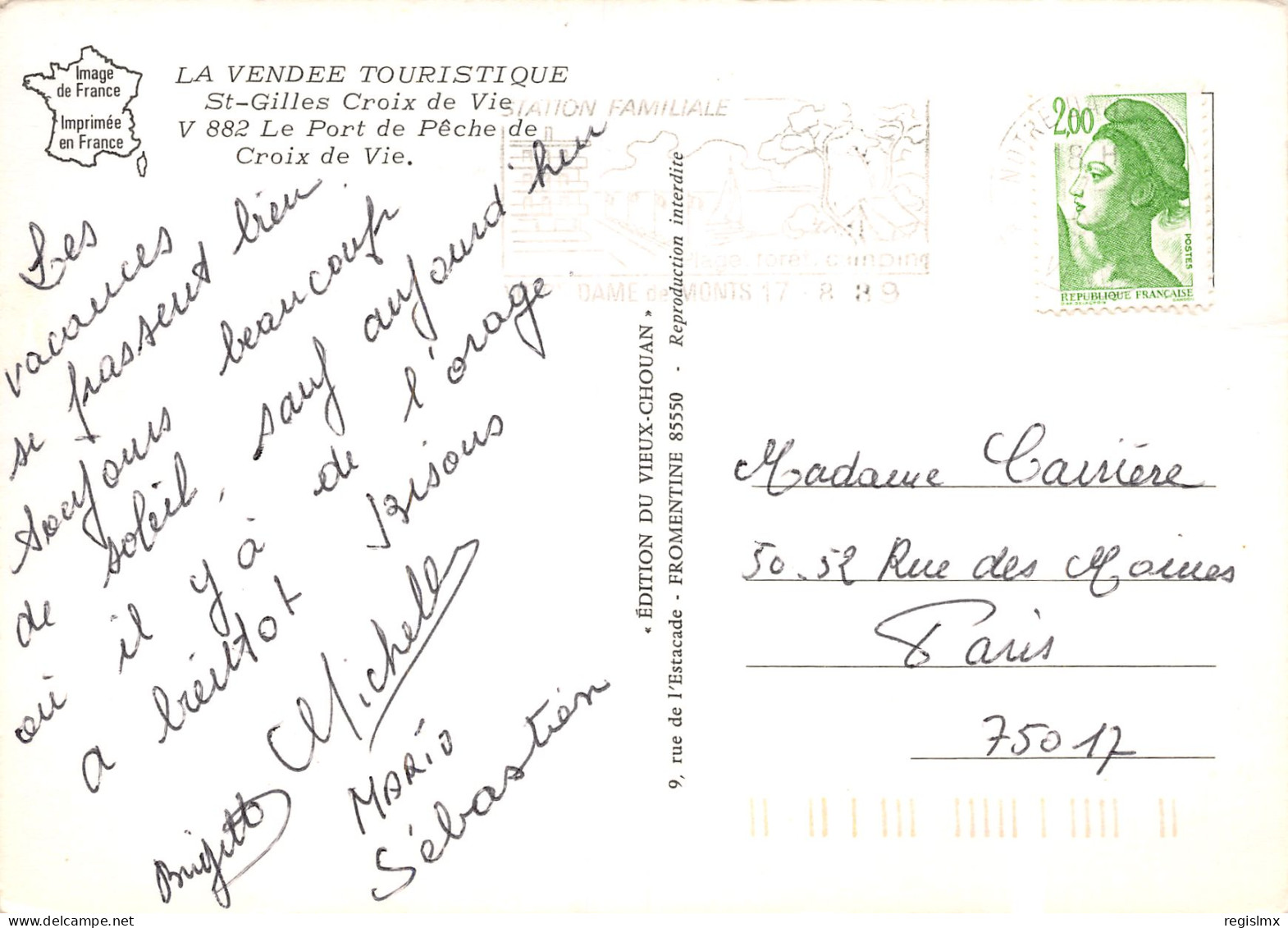 85-SAINT GILLES CROIX DE VIE-N°T2550-E/0395 - Saint Gilles Croix De Vie