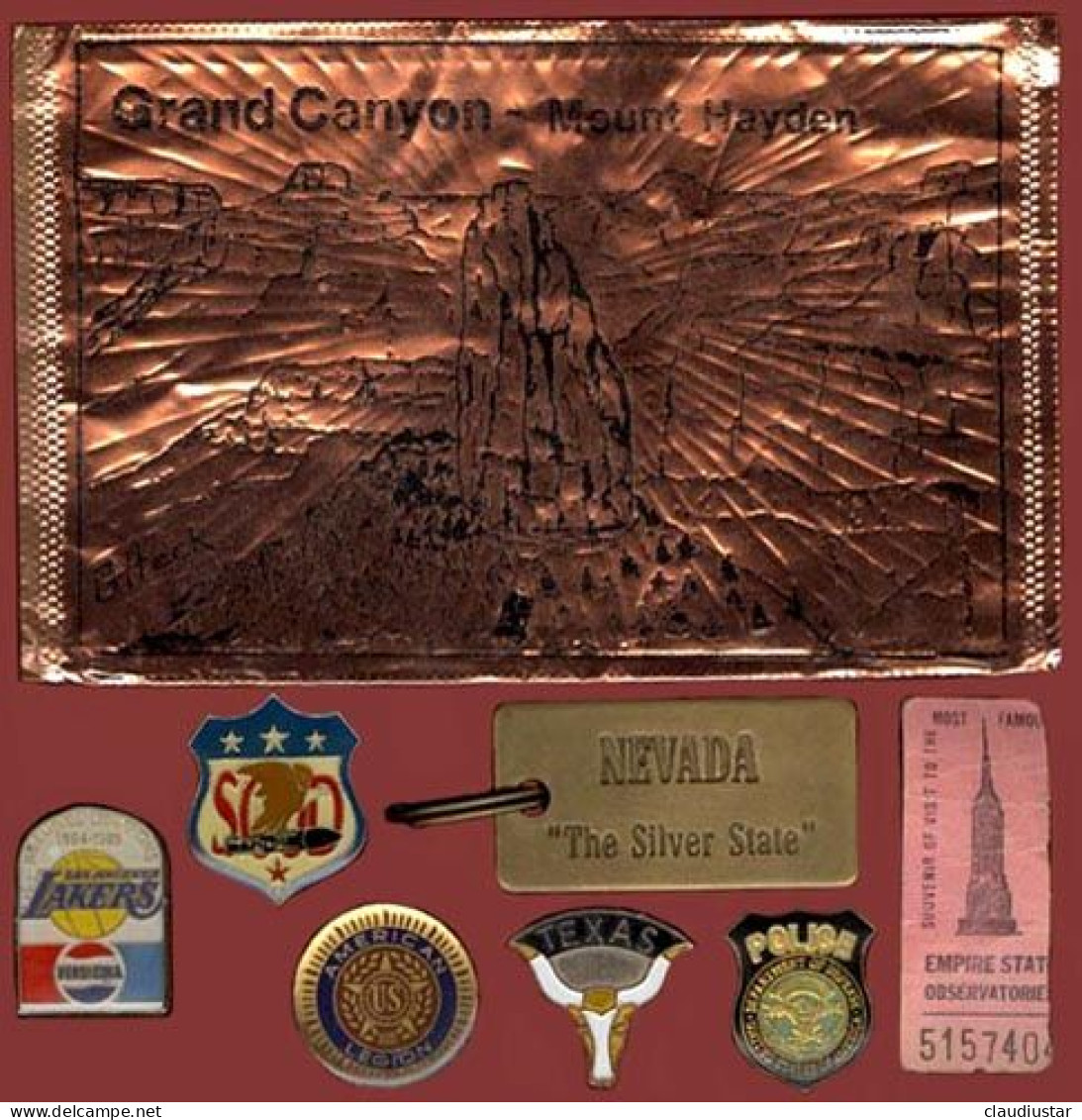 ** MEDAILLE  NEW - YORK  CITY  +  AUTRES  LOTS ** - Andere & Zonder Classificatie