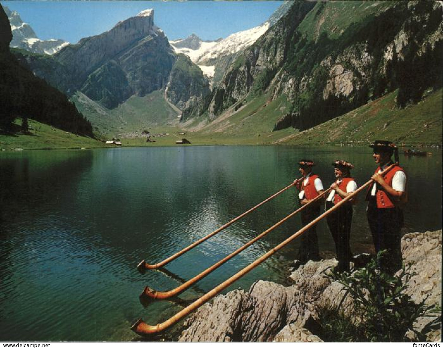 11456438 Seealpsee Mit Alphornblaeser Seealpsee - Andere & Zonder Classificatie