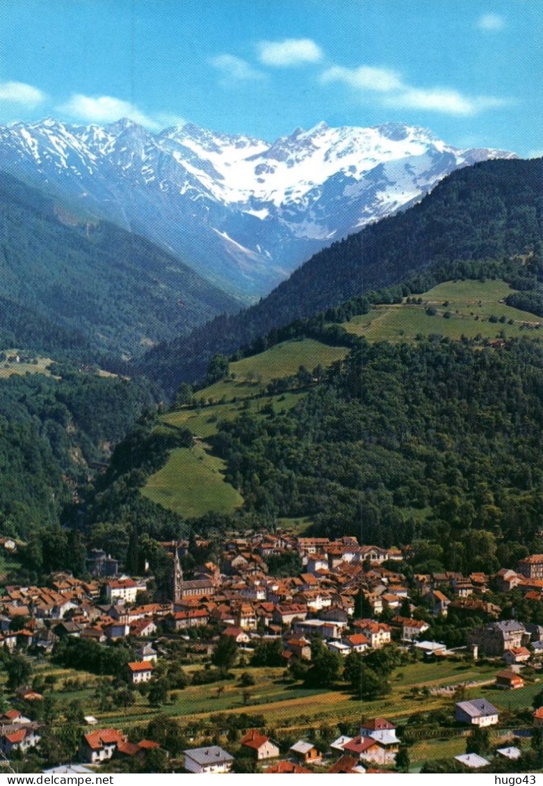 (RECTO / VERSO) ALLEVARD LES BAINS - VUE GENERALE ET LE GLACIER DU GLEYZIN - CPSM GF VOYAGEE - Allevard