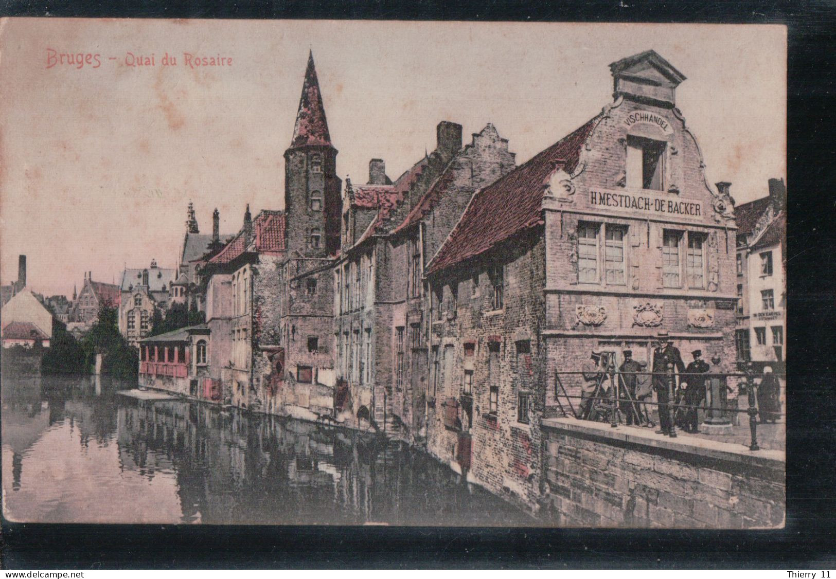 Cpa Bruges Quai Du Rosaire - Brugge