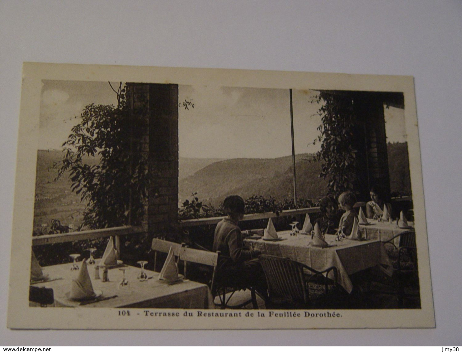 VOSGES-104-TERRASSE DU RESTAURANT DE LA FEUILLEE DOROTHEE-ANIMEE - Sonstige & Ohne Zuordnung