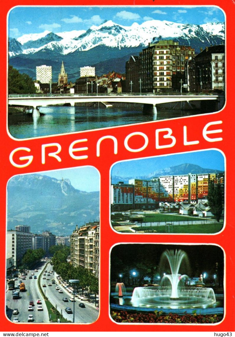 (RECTO / VERSO) GRENOBLE - MULTIVUES - CPM GF VOYAGEE - Grenoble