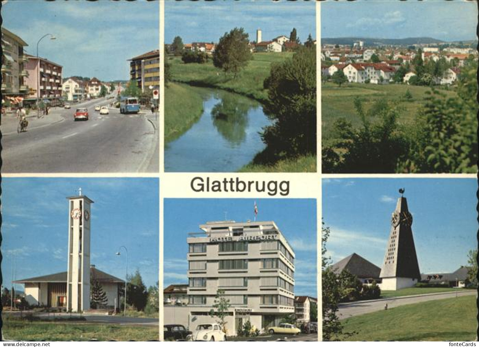 11451952 Glattbrugg Teilansichten Kirche Hotel Airport Glattbrugg - Otros & Sin Clasificación