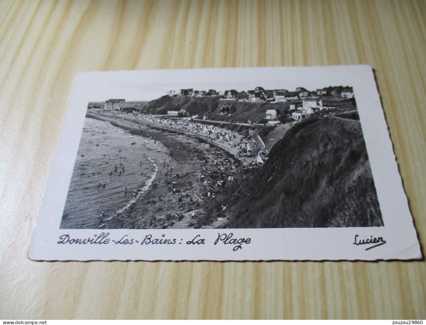 CPSM Donville-les-Bains (50).La Plage - Carte Animée. - Sonstige & Ohne Zuordnung