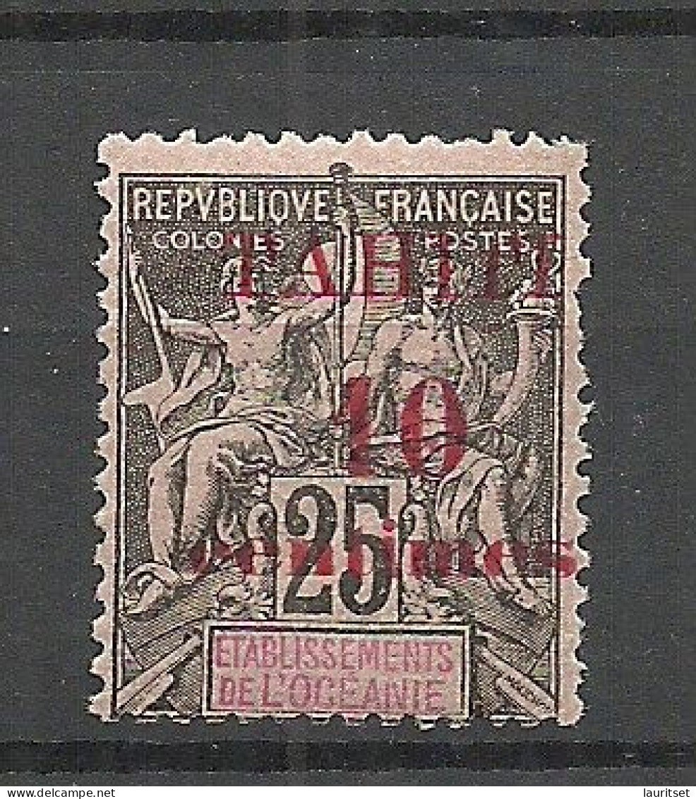 TAHITI OPT Etablissements De L`Oceanie FRANKREICH France 1903 Michel 22 MNH - Nuovi