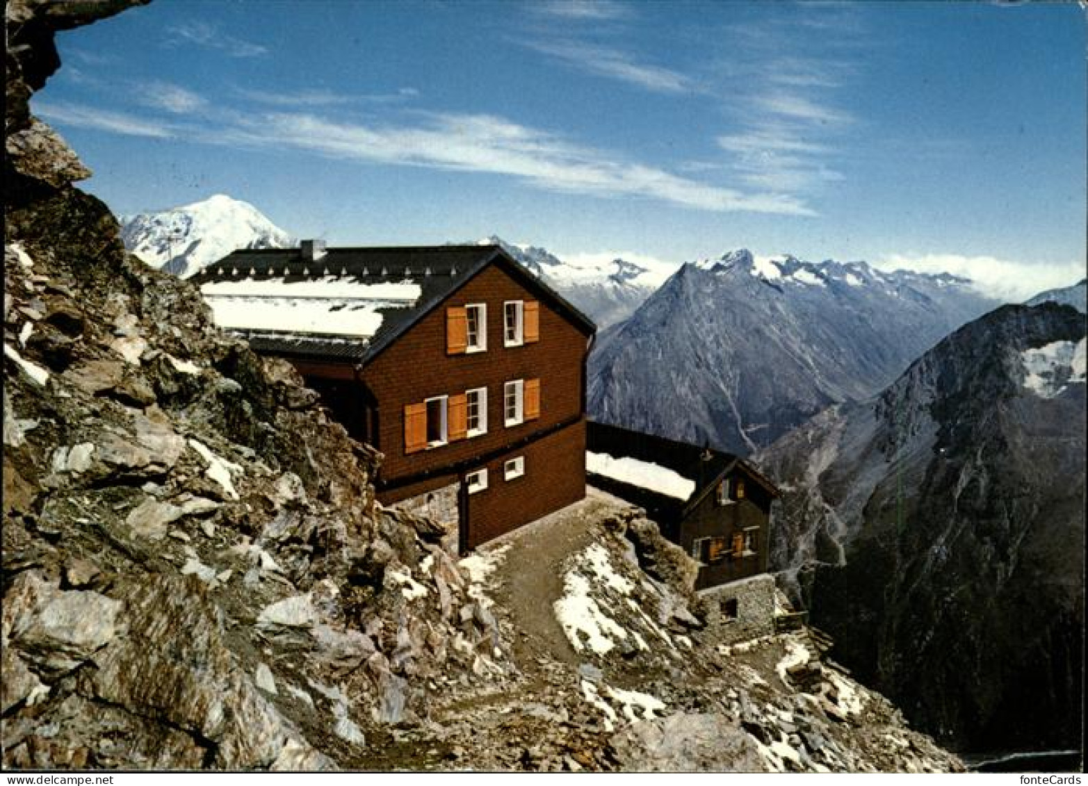 11451611 Saas-Fee Mischabelhuette Alpenpanorama Weissmies Portjengrat Sonnighorn - Autres & Non Classés