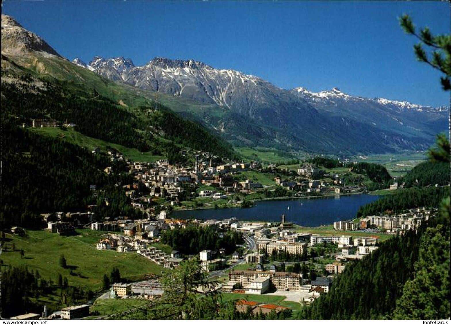 11451596 St Moritz GR Panorama Bad Und Dorf Moritzersee Engadin St. Moritz - Other & Unclassified