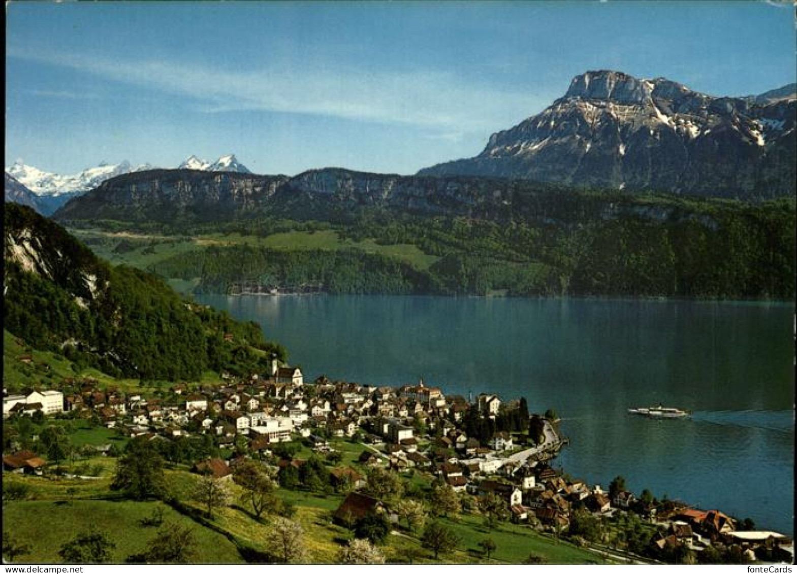 11451593 Gersau Vierwaldstaettersee Panorama Vierwaldstaettersee Hundstock Rosst - Autres & Non Classés