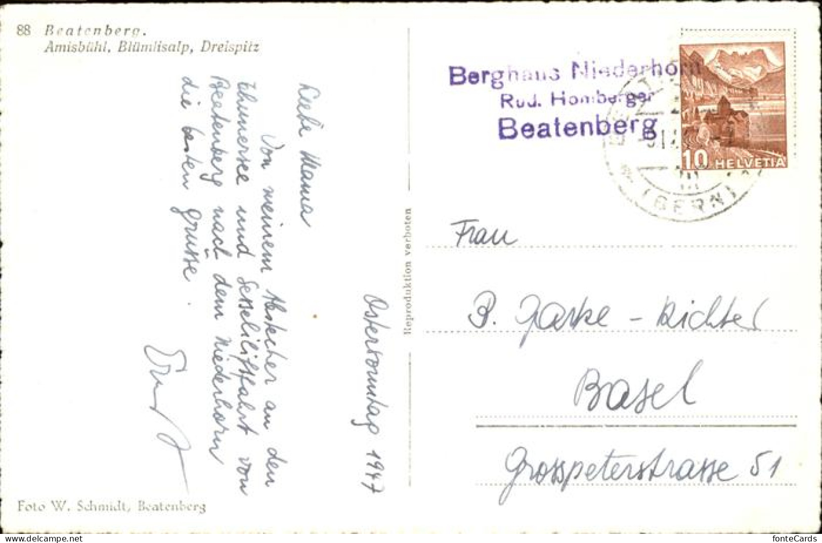 11451475 Beatenberg Panorama Mit Amisbuehl Bluemlislap Dreispitz Thunersee Winte - Autres & Non Classés