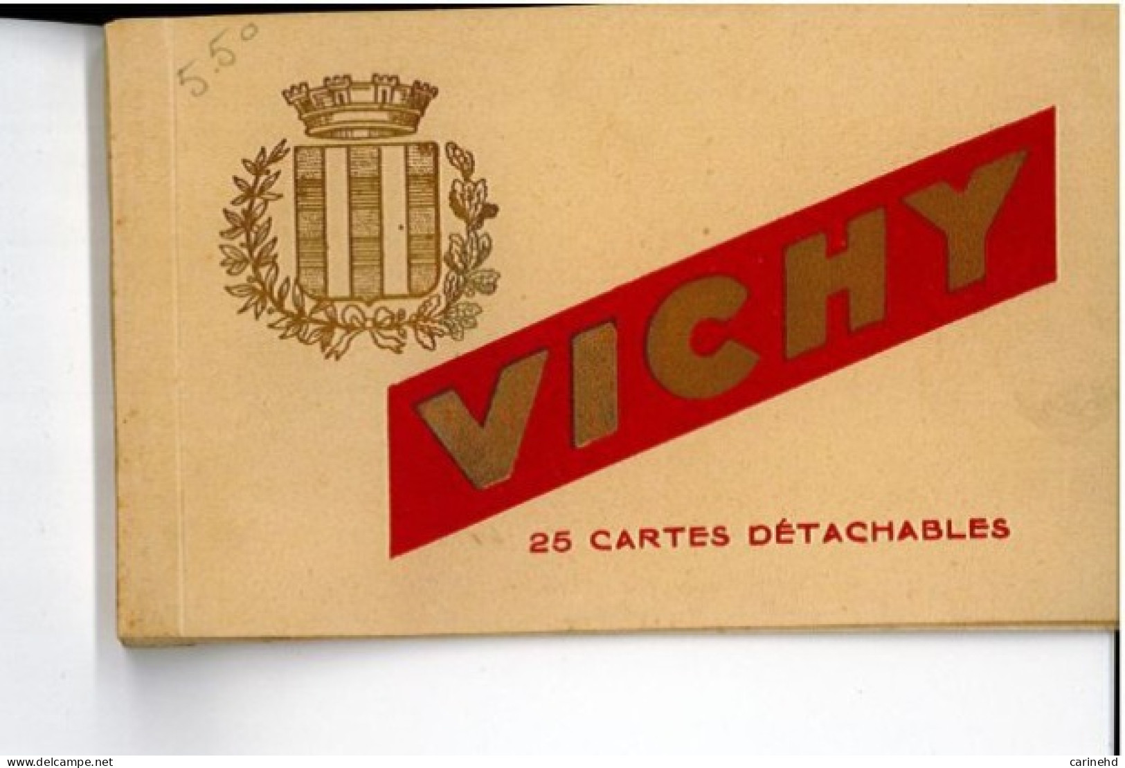 VICHY CARNET INCOMPLET 5 CARTES - Vichy