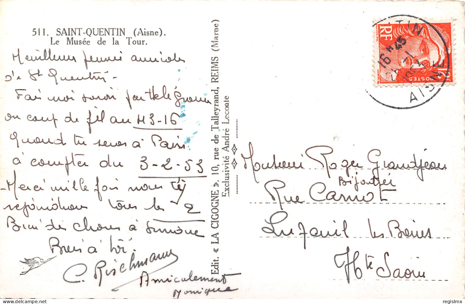 02-SAINT QUENTIN-N°T2559-H/0211 - Saint Quentin