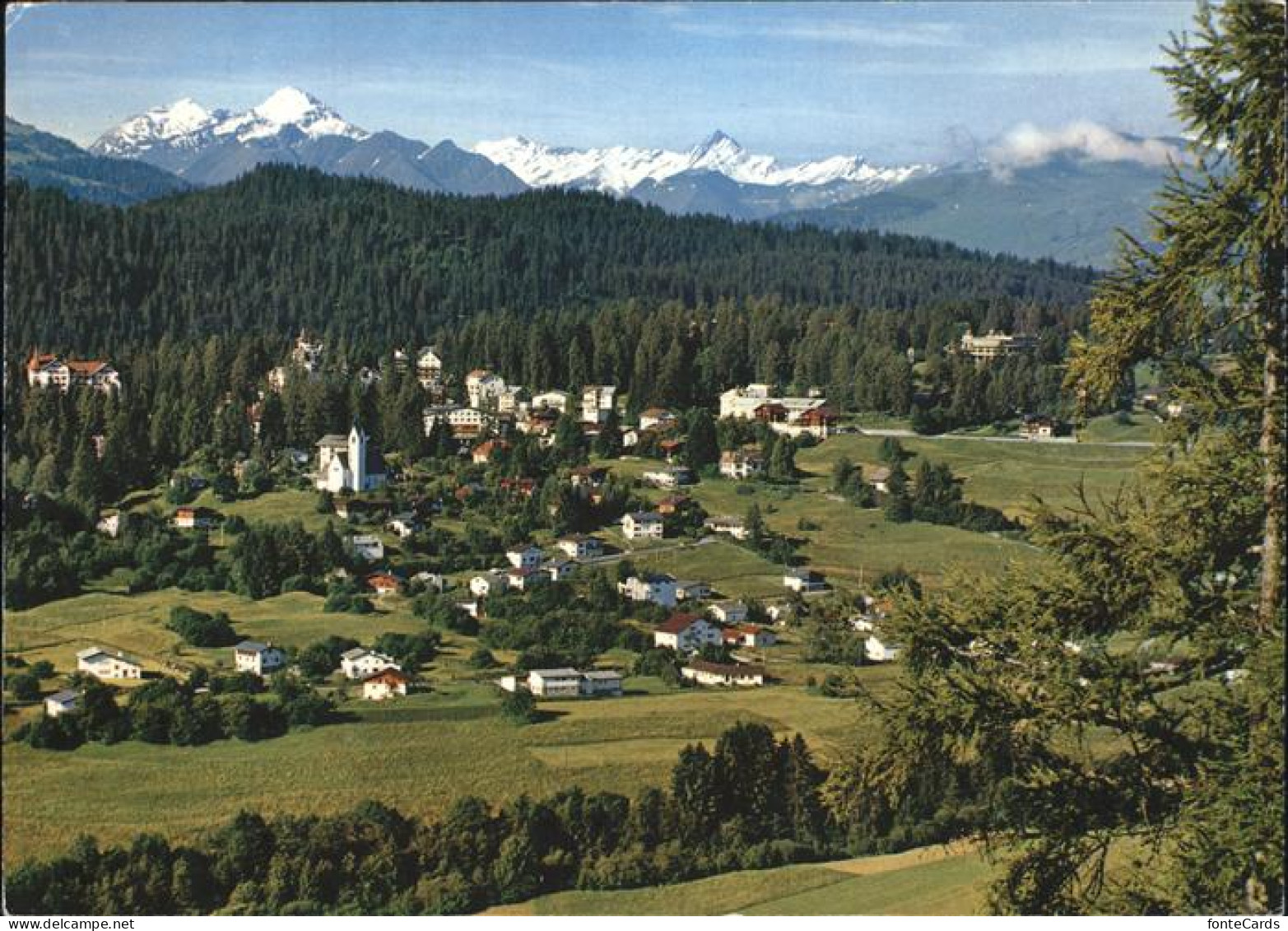 11439187 Flims Waldhaus Panorama Mit Piz Ault Piz Terri Flims Waldhaus - Otros & Sin Clasificación