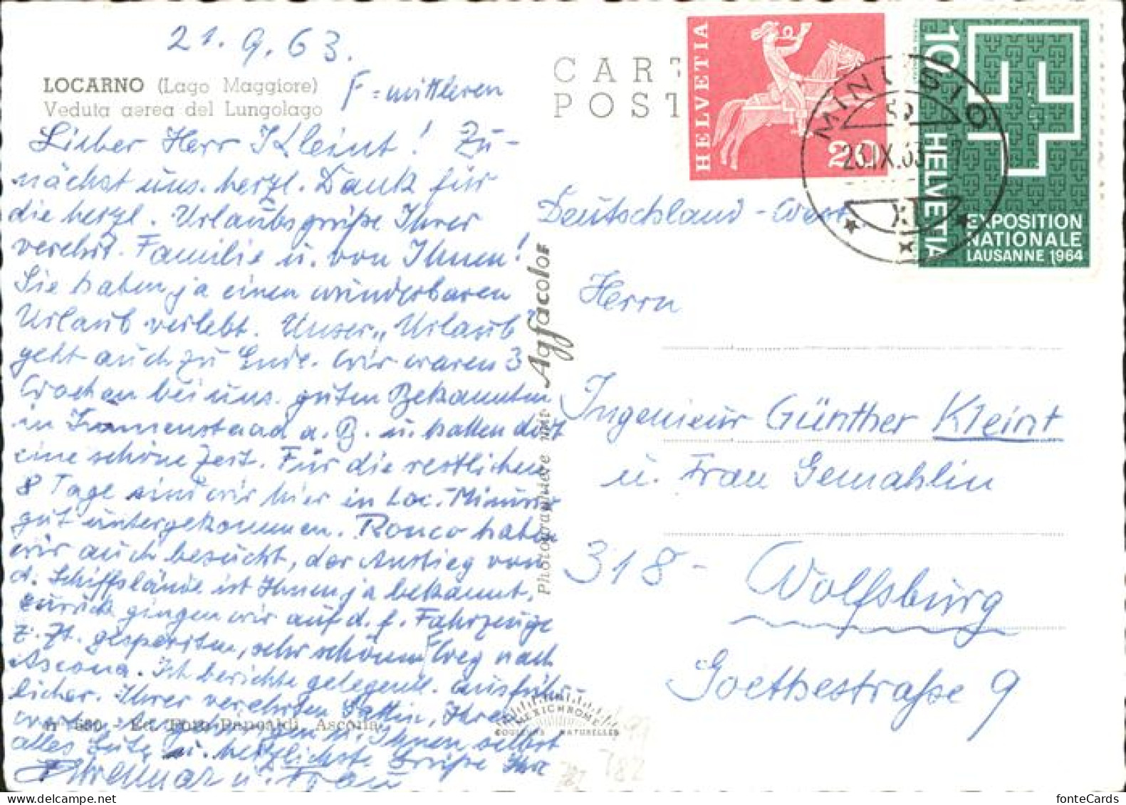 11439186 Locarno TI Fliegeraufnahme Lago Maggiore   - Other & Unclassified