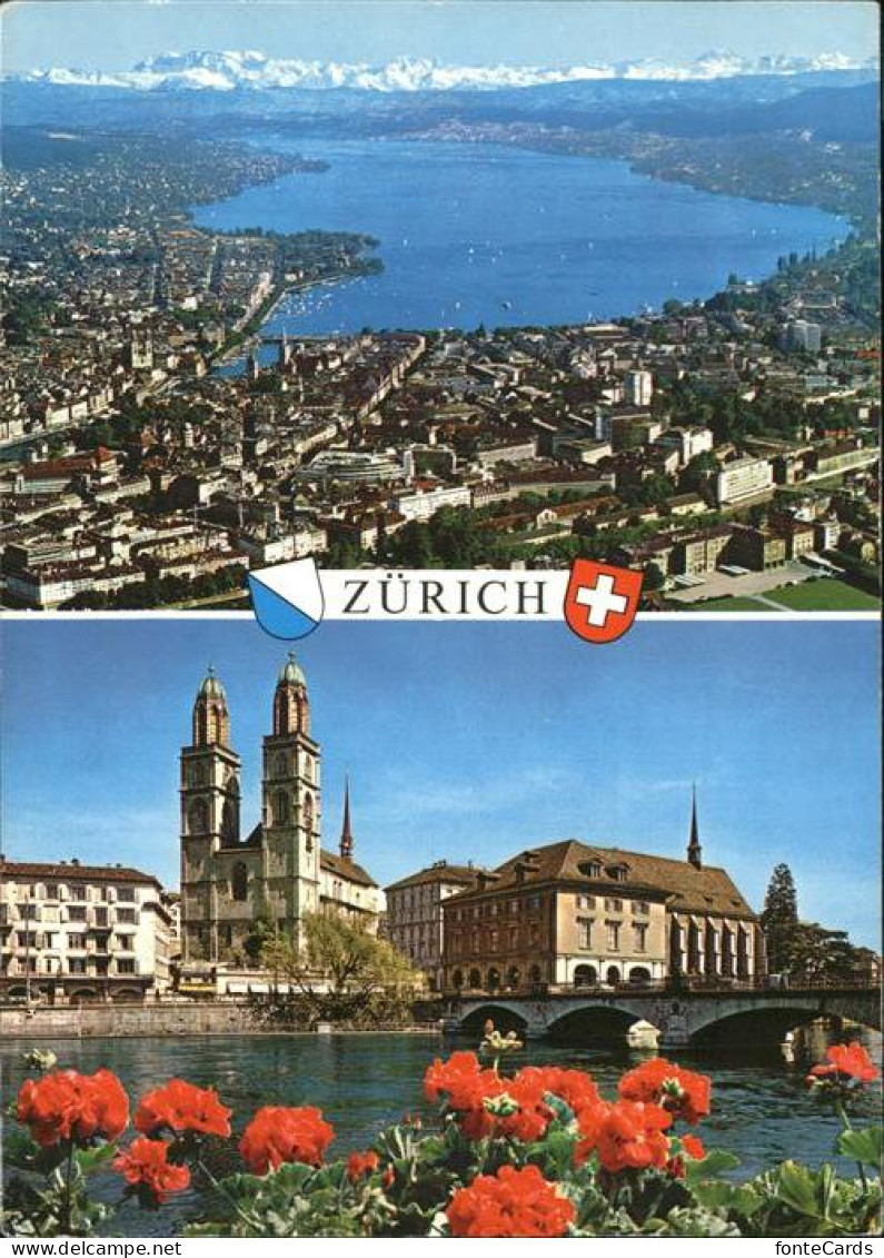 11439091 Zuerich Fliegeraufnahme Stadt See Alpen  Zuerich - Autres & Non Classés